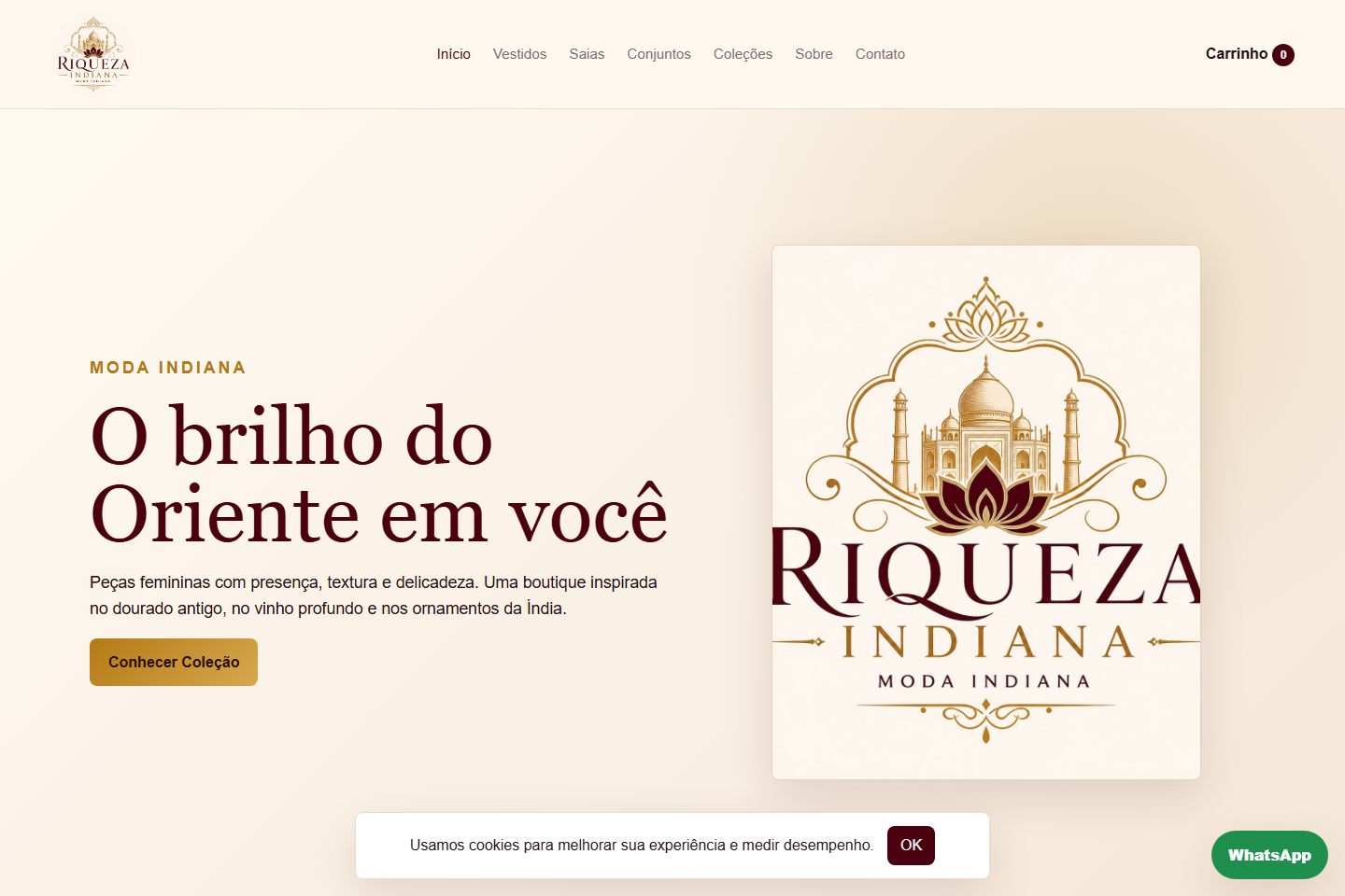 Miniatura do site Riqueza Indiana